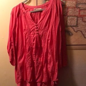 XL pink shirt. Cute fun very comfortable